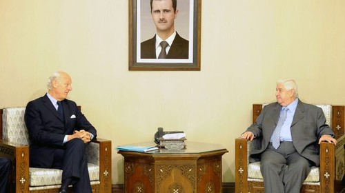 Syrie: l'émissaire de l'ONU à Damas pour discuter de la conférence de Vienne - ảnh 1